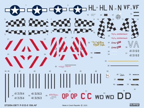 Go to product Eduard D72054 - 1:72 P-51D-5 15th AF