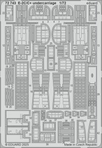 Eduard 72743 - 1:72 E-2C/C+ undercarriage