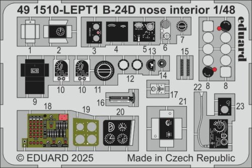 Go to product Eduard 491510 - 1:48 B-24D nose interior