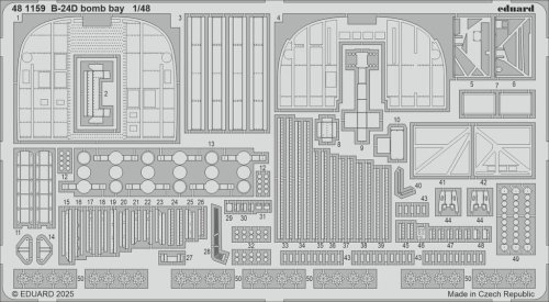 Go to product Eduard 481159 - 1:48 B-24D bomb bay