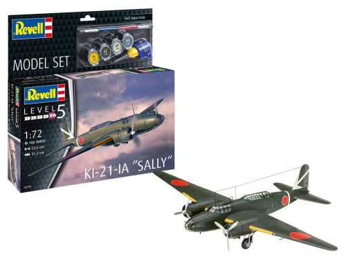 Go to product Revell 63797 - 1:72 Mitsubishi Ki-21-IA Sally model with paints