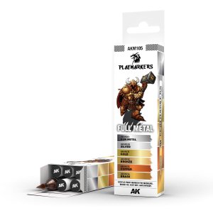 AK Interactive AKM105 - Playmarkers Full Metal acrylic paint makers set
