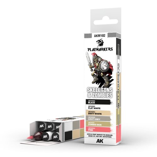 Go to product AK Interactive AKM102 - Playmarkers Skeleton & Zombies acrylic paint makers set