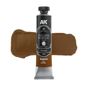 AK Interactive AD016 - Artistic Dense Acrylic Color paint Sienna 20 ml
