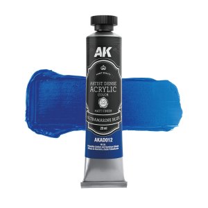 AK Interactive AD012 - Artistic Dense Acrylic Color paint Ultramarine Blue 20 ml