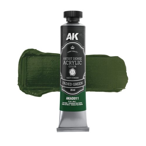 Go to product AK Interactive AD011 - Artistic Dense Acrylic Color paint Faded Green 20 ml