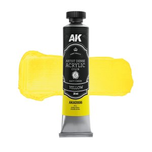 AK Interactive AD006 - Artistic Dense Acrylic Color paint Yellow 20 ml
