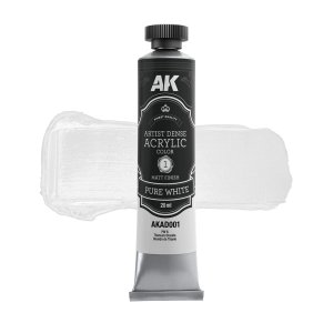 AK Interactive AD001 - Artistic Dense Acrylic Color paint Pure White 20 ml