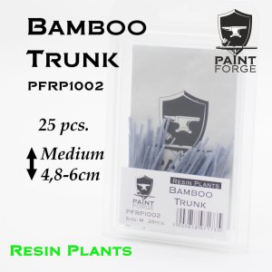 Paint Forge PFRP1002 - Bamboo resin stems 25 pieces size Medium