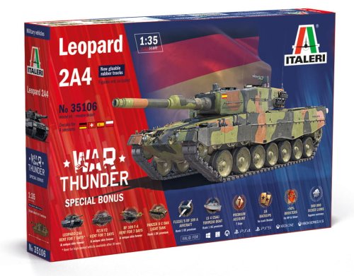 Go to product Italeri 35106 - 1:35 Leopard 2A4 War Thunder Special Bonus