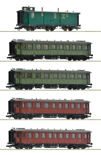 Go to product Roco 6200076 H0 - Set of 5 cars of K.W.St.E. express train, ep.I.