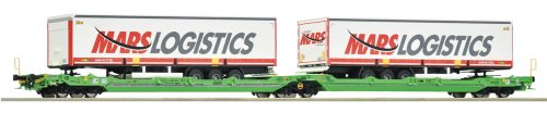 Go to product Roco 6600005 H0 - Double T3000e type platform wagon with trailers, CFL Cargo, ep.VI