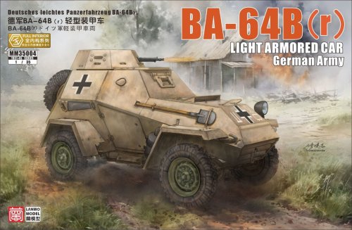 Go to product Lanmo Model MM35004 - 1:35 BA-64B (r) German Army Light Armored Car.