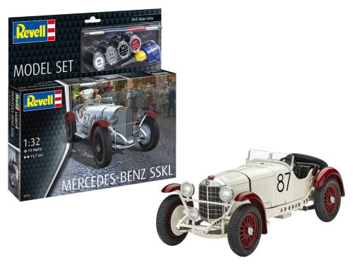 Go to product Revell 67737 - 1:32 Model Set Mercedes-Benz SSKL model with paint.