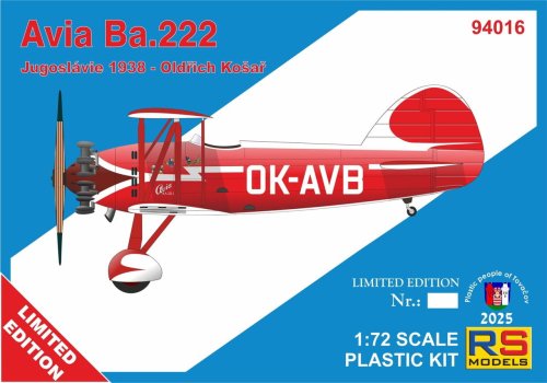 Go to product RS Models 94016 - 1:72 Avia Ba.222