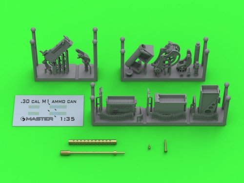 Go to product Master GM-35-087 - 1:35 Browning M1919 A4.30 cal 7.62mm with anti-aircraft mount. M20 used e.g. on M3 Stuart or with cradle D7431 e.g. M3 Scout Car
