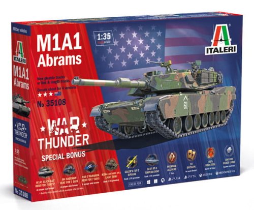 Go to product Italeri 35108 - 1:35 M1A1 Abrams War Thunder Special Bonus