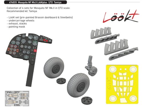 Go to product Eduard 674035 - 1:72 Mosquito NF Mk.II LööKplus