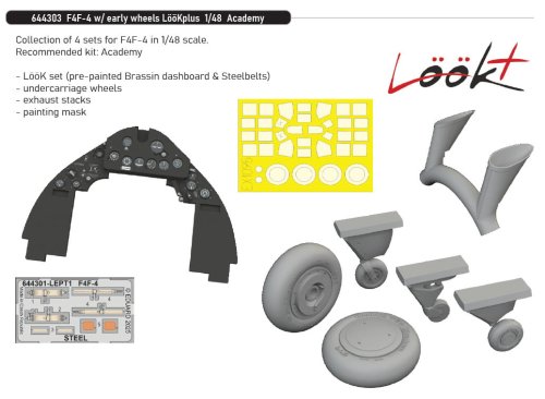 Go to product Eduard 644303 - 1:48 F4F-4 w/ early wheels LööKplus