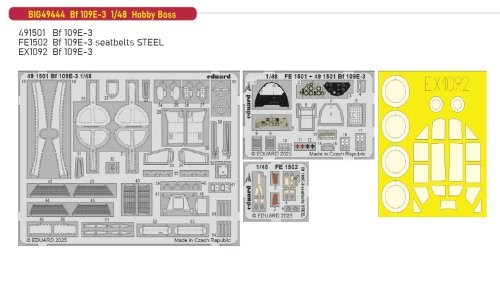 Go to product Eduard BIG49444 - 1:48 Bf 109E-3