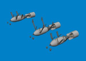 Eduard 6481082 - 1:48 P-40 250lb MC British bombs Print 3D