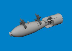 Eduard 6481081 - 1:48 P-40 250lb Mk.1 British bomb Print 3D
