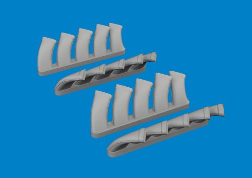 Go to product Eduard 6481073 - 1:48 Mosquito exhaust stacks Print 3D