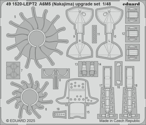 Go to product Eduard 491520 - 1:48 A6M5 Nakajima upgrade set