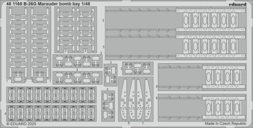 Go to product Eduard 481165 - 1:48 B-26G Marauder bomb bay
