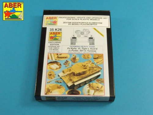 Go to product ABER 35K26 - 1:35 Pz.Kpfw.VI Tiger I Ausf.E s.PzAbt. 501 in Tunisia