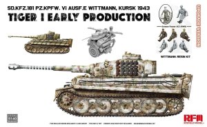 Rye Field Model 5140 - 1:35 Tiger I Early Production Wittmann Kursk 1943 Upgrade Version