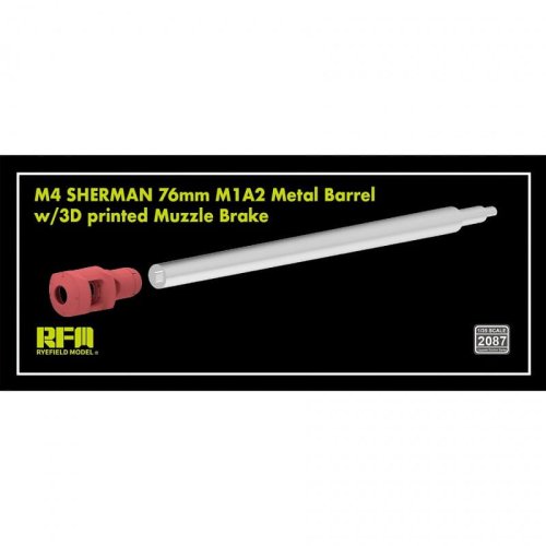 Go to product Rye Field Model 2087 - 1:35 M4 Sherman 76 mm M1A2 Metal Barrel w/3D Printed Muzzle Brake
