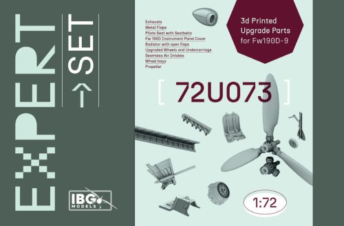 Go to product IBG 72U073 - 1:72 Focke Wulf Fw 190D-9 Expert Set 3D Printed Upgrade Parts