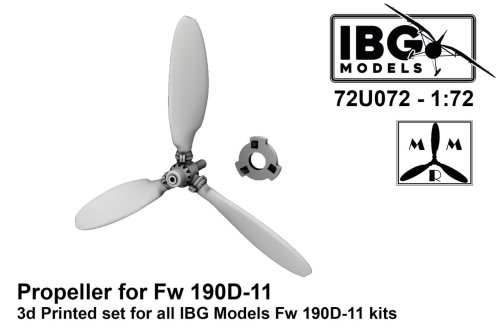 Go to product IBG 72U072 - 1:72 Propeller for Fw 190D-11