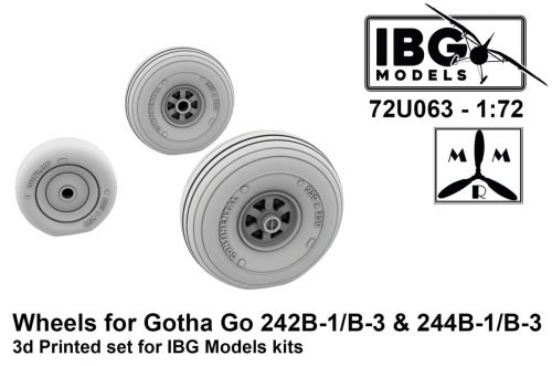 Go to product IBG 72U063 - 1:72 Wheels for Gotha Go 242B-1/B-3 & 244B-1/B-3