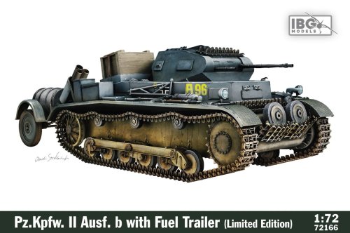 Go to product IBG 72166 - 1:72 Pz.Kpfw. II Ausf. b with Fuel Trailer Limited Edition