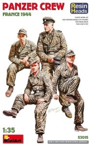 Miniart 53015 - 1:35 Panzer Crew France 1944 Resin Heads