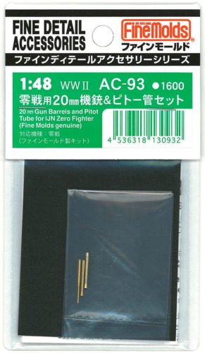 Go to product Fine Molds AC93 - 1:48 Replacement 20mm Gun Barrels and Pitot Tube for IJN Zero Fighter
