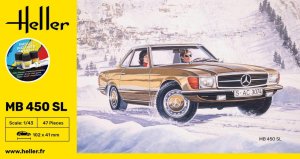 Heller 56171 - 1:43 Mercedes-Benz 450 SL model with paints