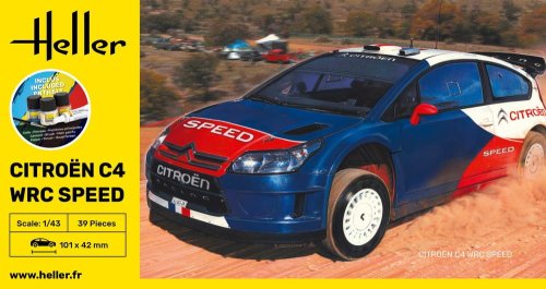 Go to product Heller 56117 - 1:43 Citroen C4 WRC Speed model with paints
