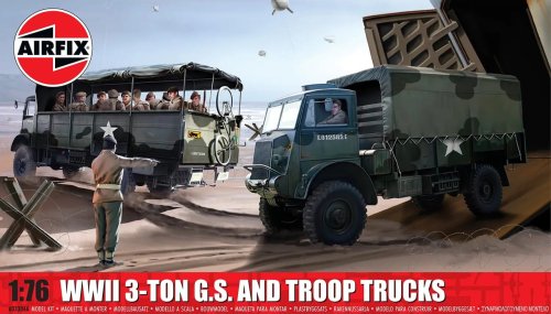 Go to product Airfix 03306A - 1:76 WWII 3-Ton G.S. and Troop Truck