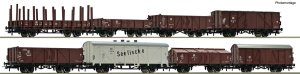Roco 67127 H0 - Set of 8 freight cars, DR, ep.III