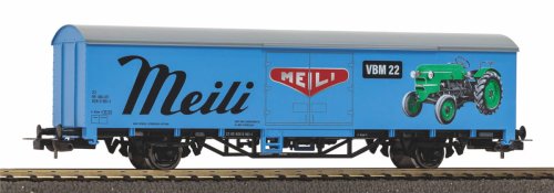 Go to product PIKO 27728 H0 - Meili Traktoren covered freight car, SBB, ep.IV