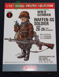 FINE MOLDS FT1 - 1:12 W.W.II German Soldier & ZB26