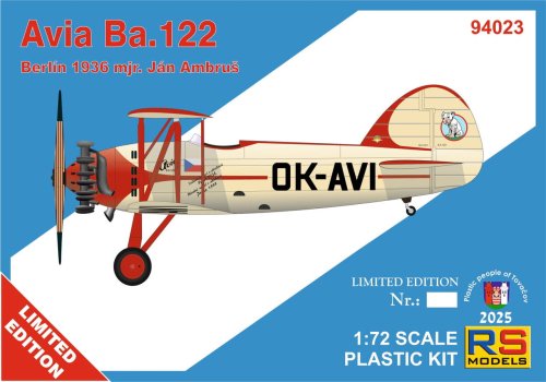 Go to product RS Models 94023 - 1:72 Avia Ba.122 Berlin 1936