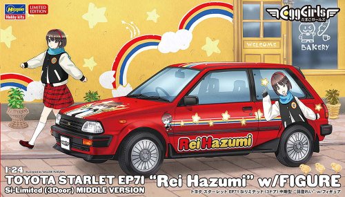 Go to product Hasegawa SP633 52433 - 1:24 Toyota Starlet EP71 Rei Hazumi w/ Figure
