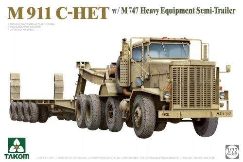 Go to product Takom 5024 - 1:72 M911 C-HET w/ M747 Heavy Equipment Semi-Trailer