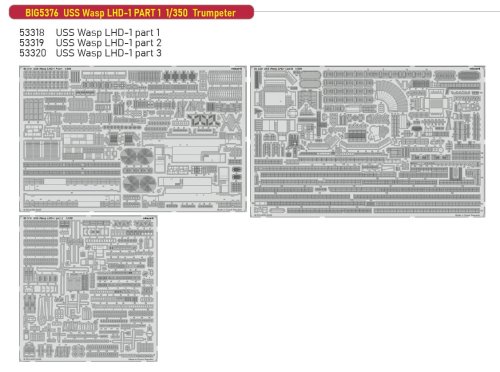 Go to product Eduard BIG5376 - 1:350 USS Wasp LHD-1 Part 1