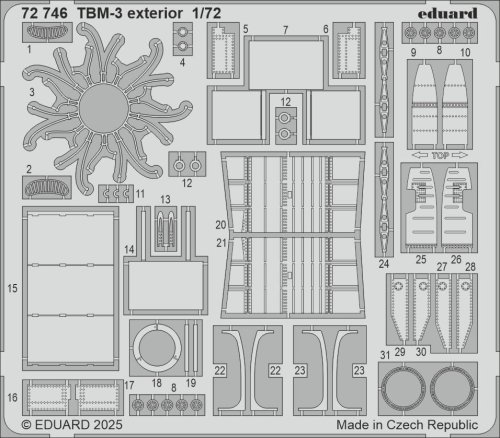 Go to product Eduard 72746 - 1:72 TBM-3 exterior