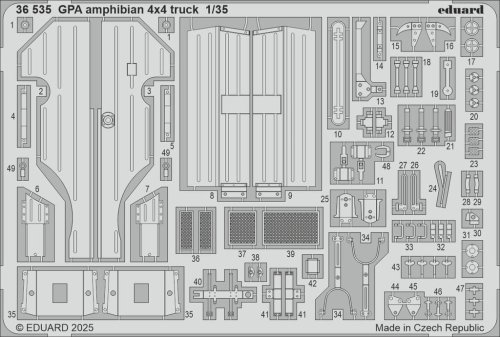 Go to product Eduard 36535 - 1:35 GPA amphibian 4x4 truck